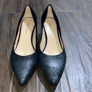 Sesto Meucci glittered pointy kitten heels